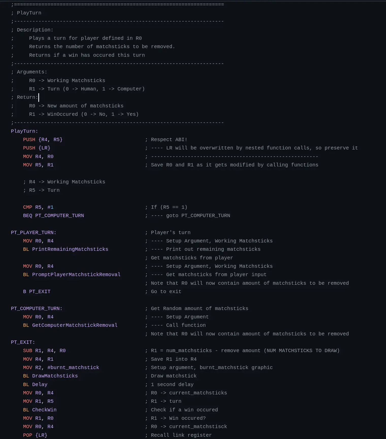 Assembly code